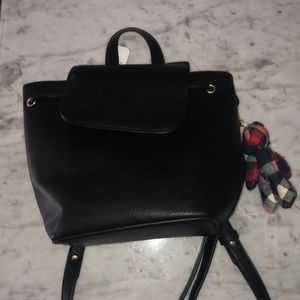 Black Backpack Purse